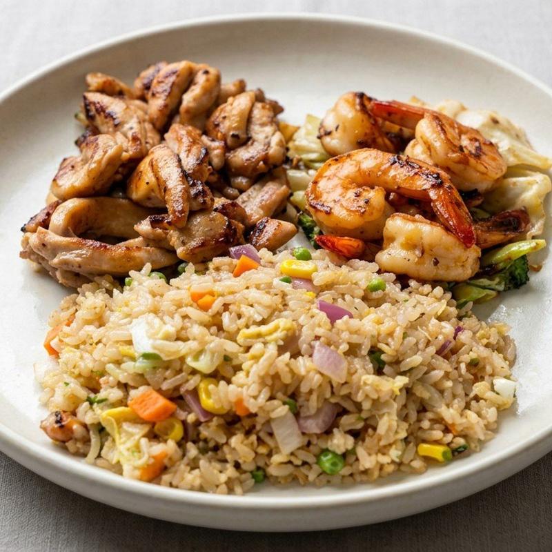 menu item 24 of 50, Shrimp & Chicken Hibachi