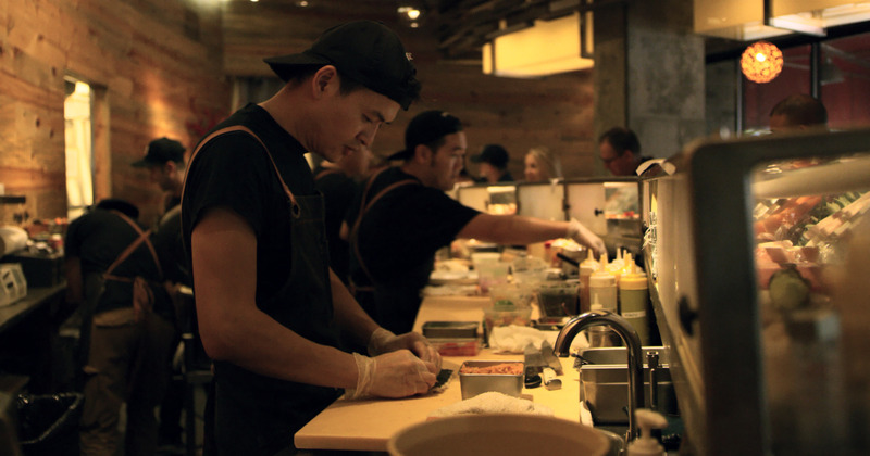 Interior, staff in action