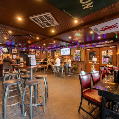 Interior, seating area.