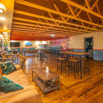 Restaurant interior.