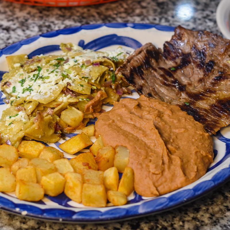Chilaquiles & Steak photo