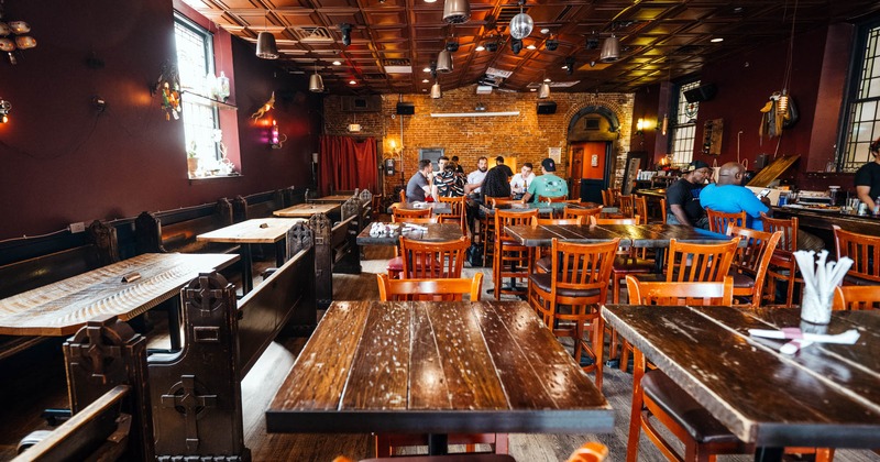 Interior, dining area