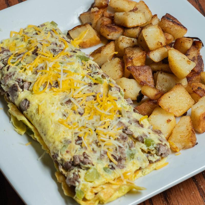 menu item 3 of 11, Steak Fajita Omelette