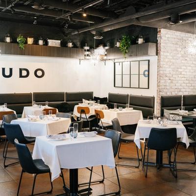 Interior, dining area.