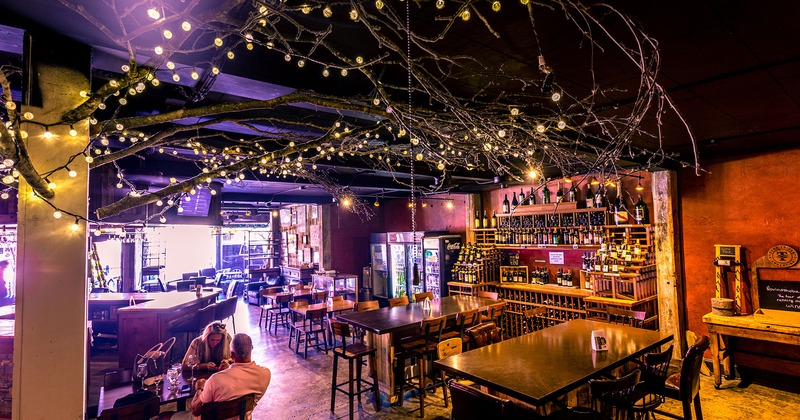 Interior, tables and seats, wine racks