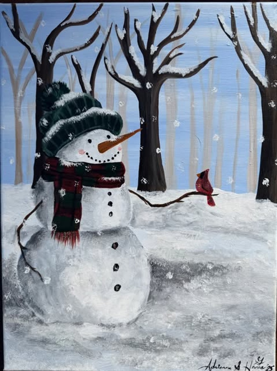 Holiday Paint & Sip event photo