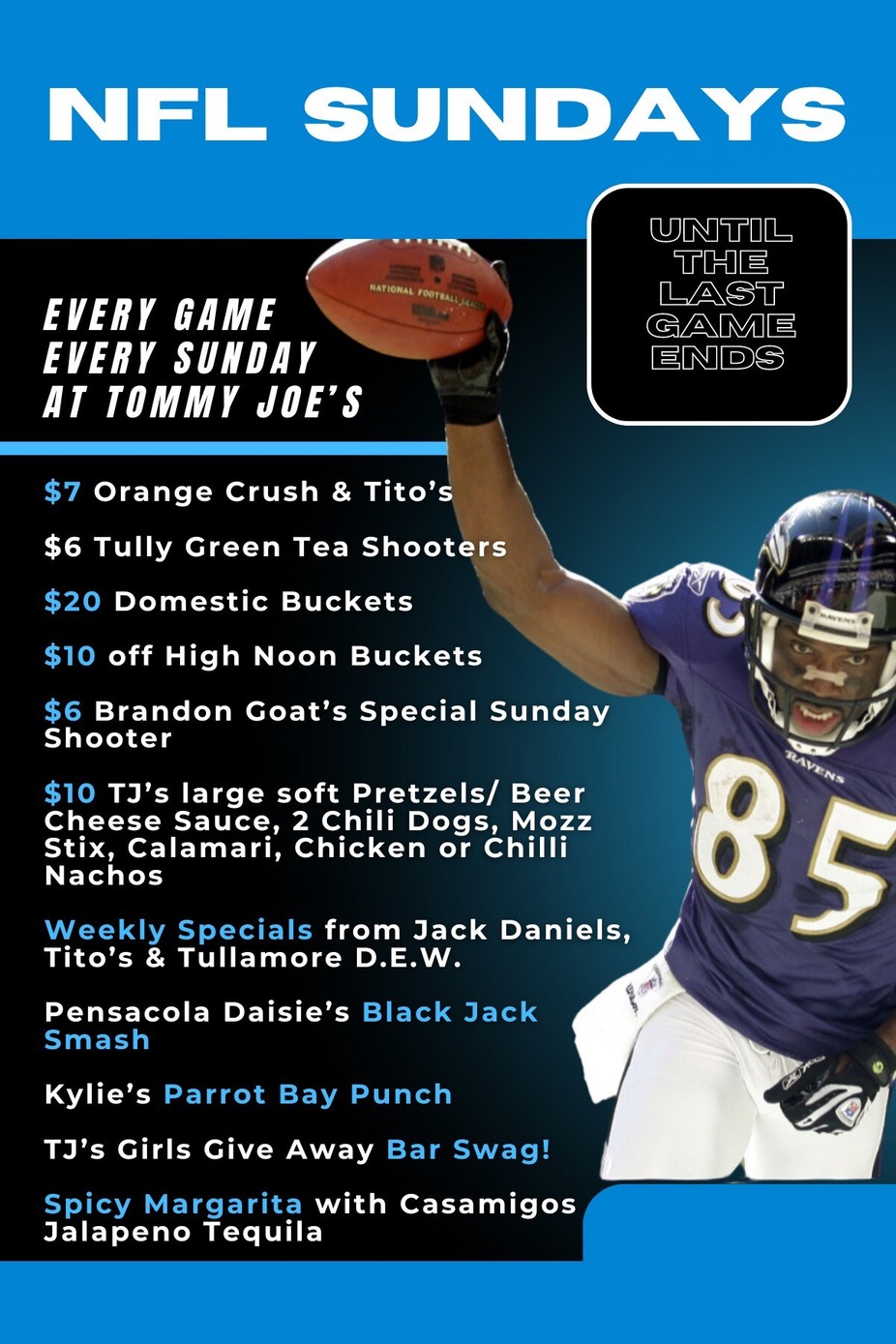 Football Sundays - Every game every Sunday at Tommy Joe's event photo