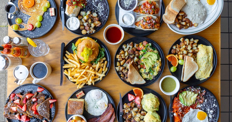 A vibrant spread of various dishes