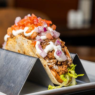 Craft Cheeseburger Taco.