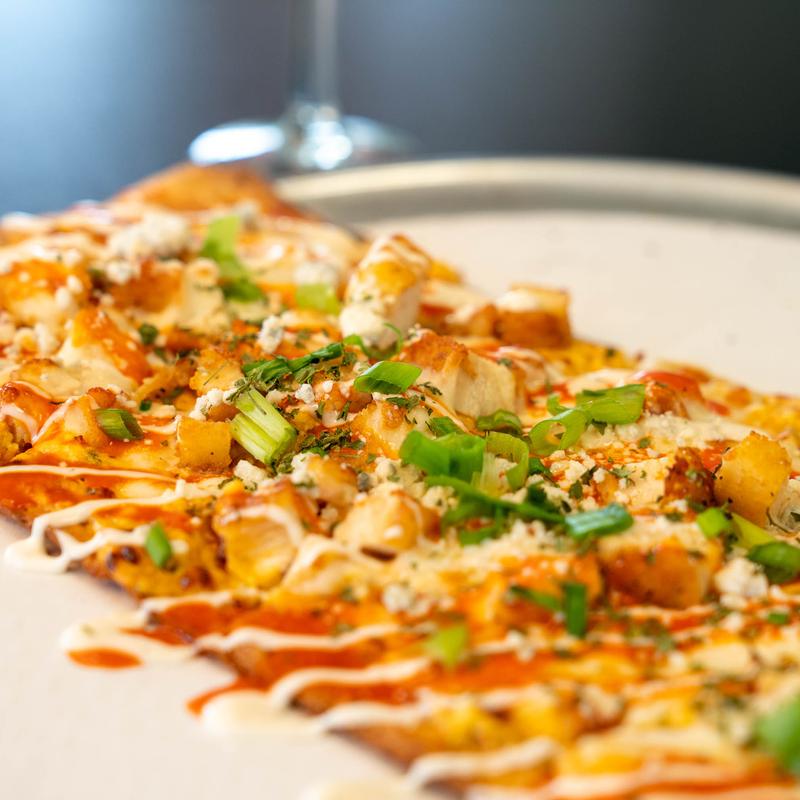 menu item 4 of 4, Buffalo Chicken Flatbread