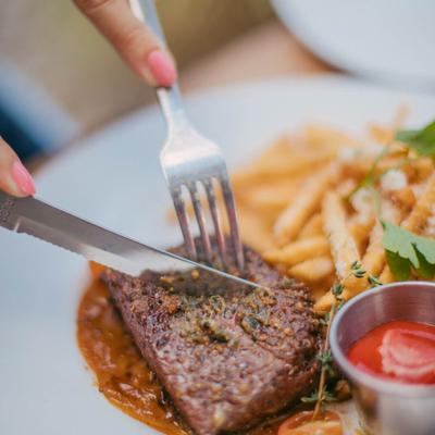 Flat Iron Steak & Fries