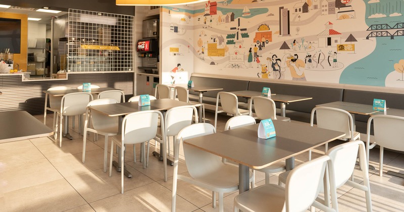 Interior, main dining area