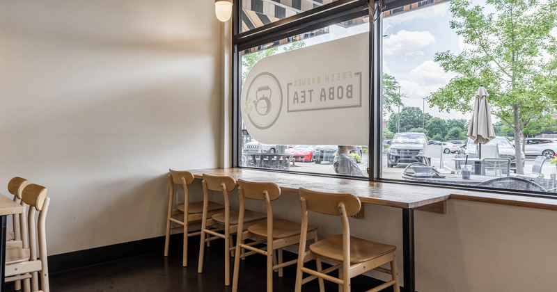 Seating area by the window