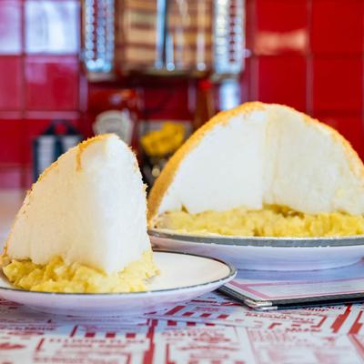 Coconut meringue pie.