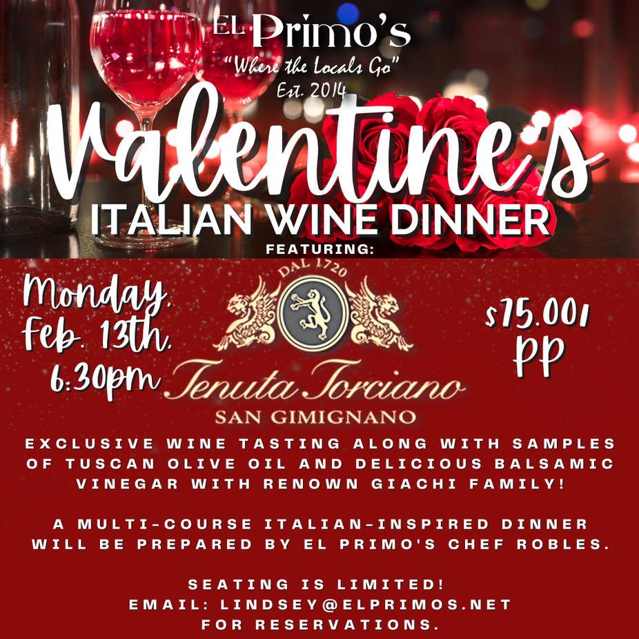 Valentine's Italian Wine Dinner event photo