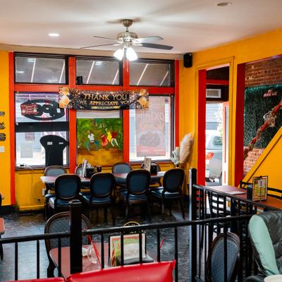 The restaurant's interior.