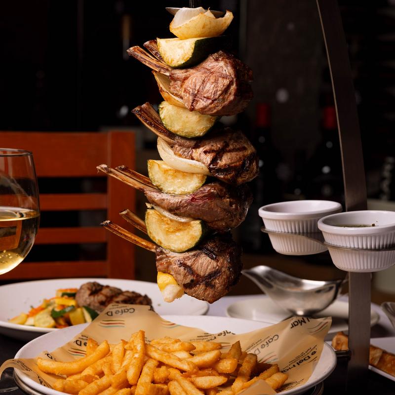 menu item 7 of 10, Lamb and Zucchini Skewer