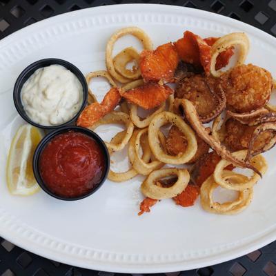 Calamari Fritti, top view