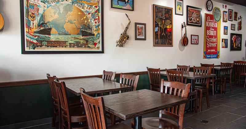 Interior, diner table, chairs