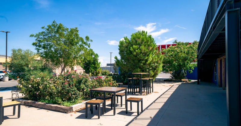 Exterior seating area