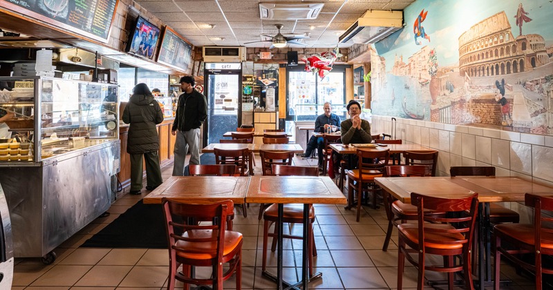 Interior, dining area