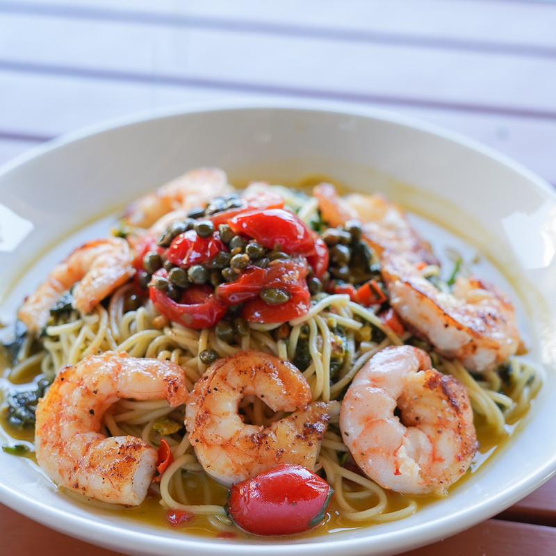 Shrimp Pesto Pasta photo