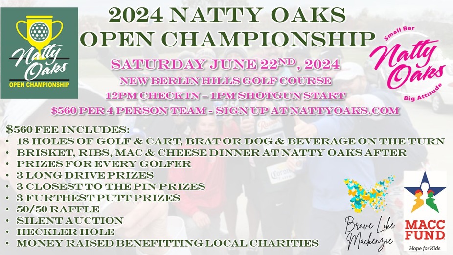 Natty Oaks 4th Annual Open Championship event photo