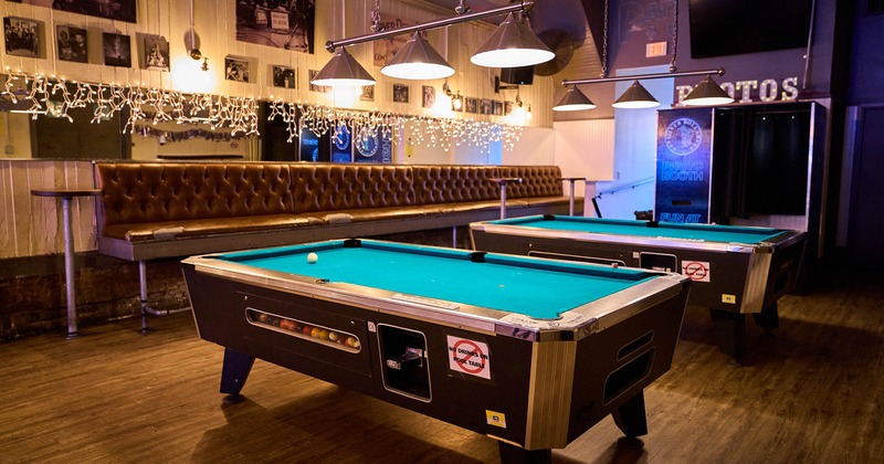 Interior, pool tables area