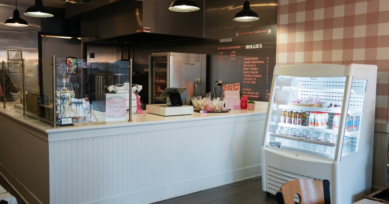 Interior, food counter