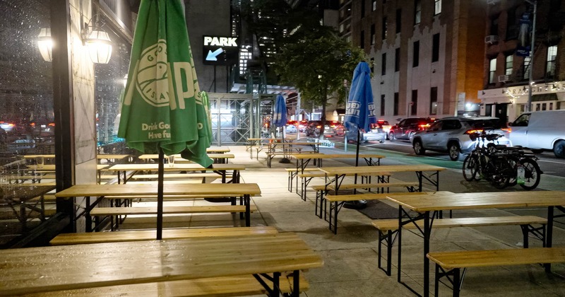 Exterior seating area