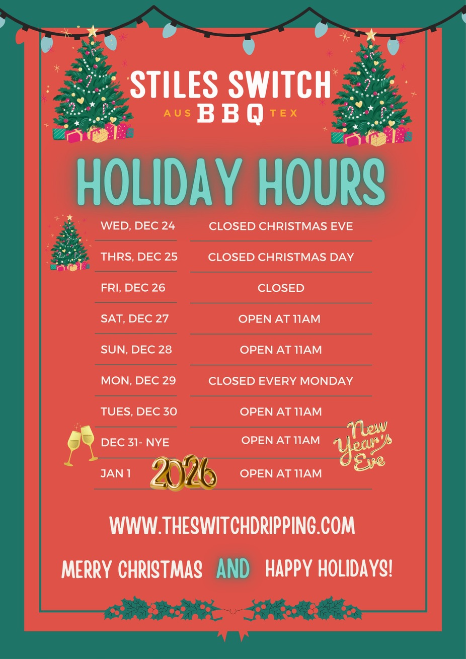 HOLIDAY HOURS - CLOSED 12/24-12/26 event photo