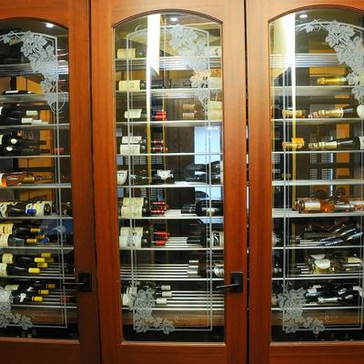 Interior, wine racks