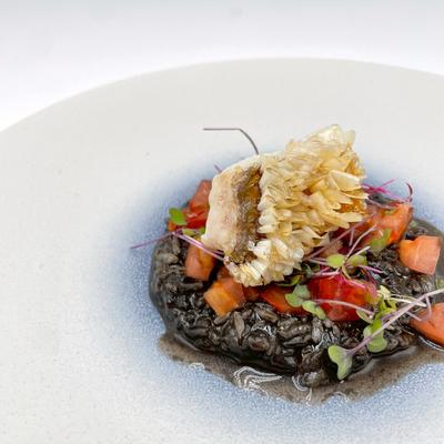 Fish - Squid Ink Risotto photo