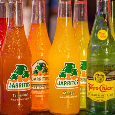 Assorted Mexican sodas.