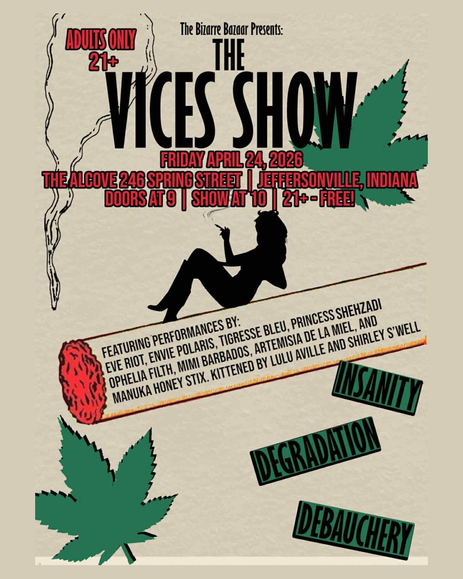 The Bizarre Bazaar presents The Vices Show:  Indiana Remix event photo