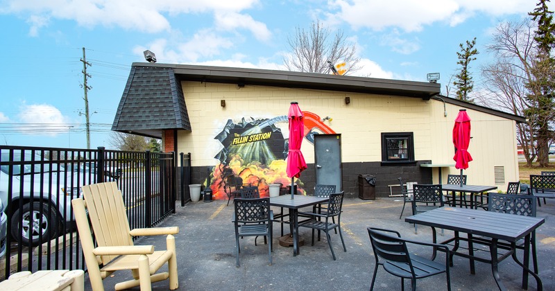 Outdoor patio seating