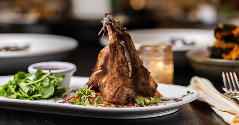 Grilled Lamb Chops, served