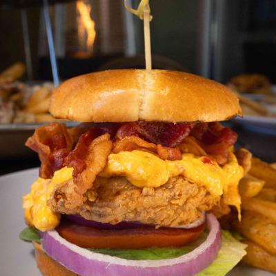 Fried chicken sandwich.