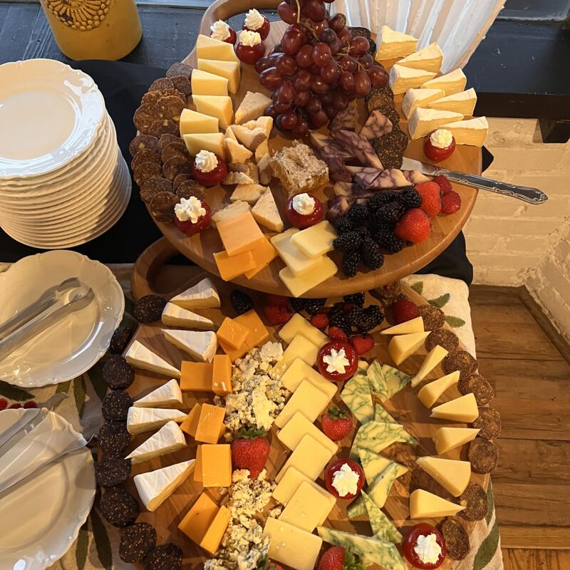 appetizers on white plates