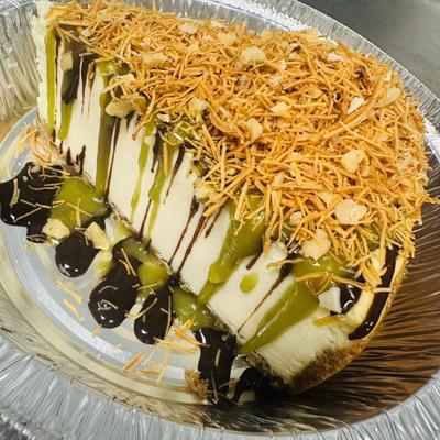 Dubai chocolate cheesecake.