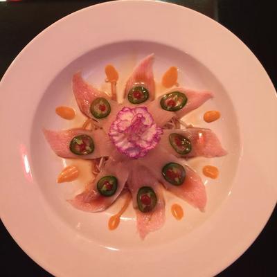 Yellowtail sashimi.
