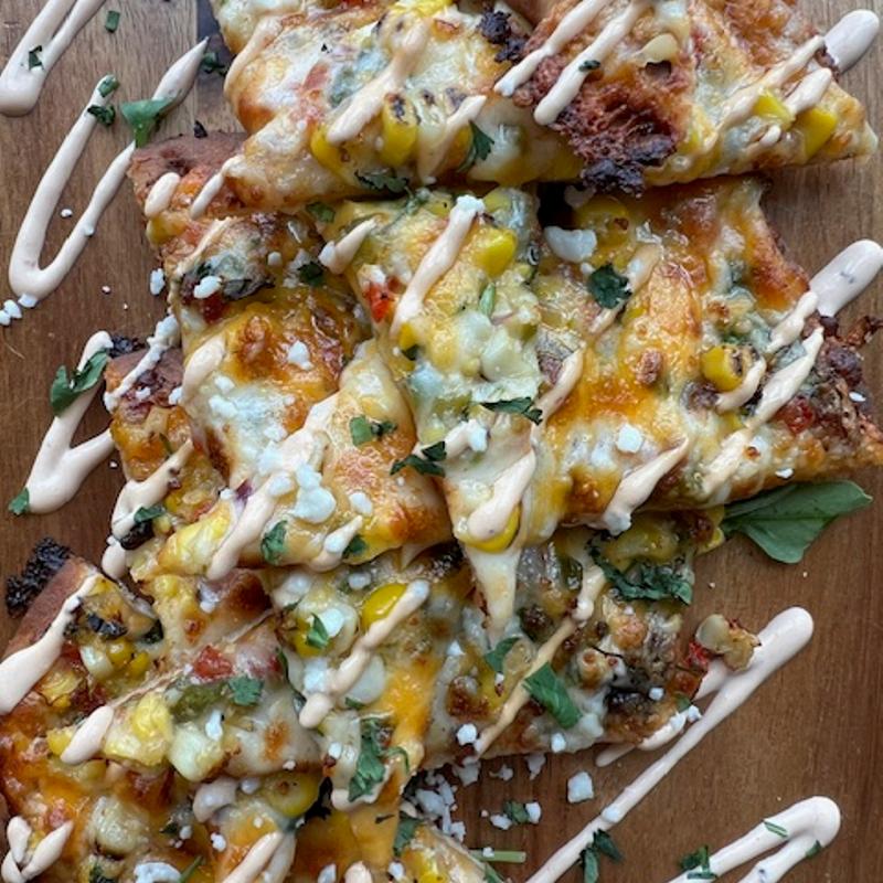 wild mushroom flatbread photo
