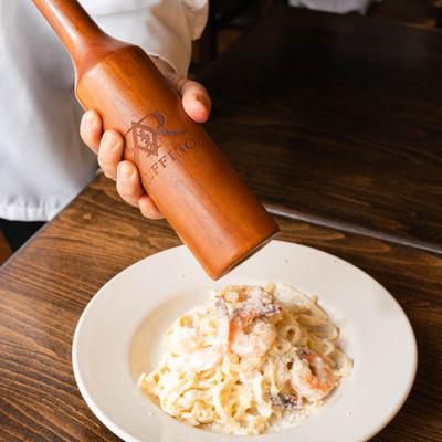 A dish being seasoned.