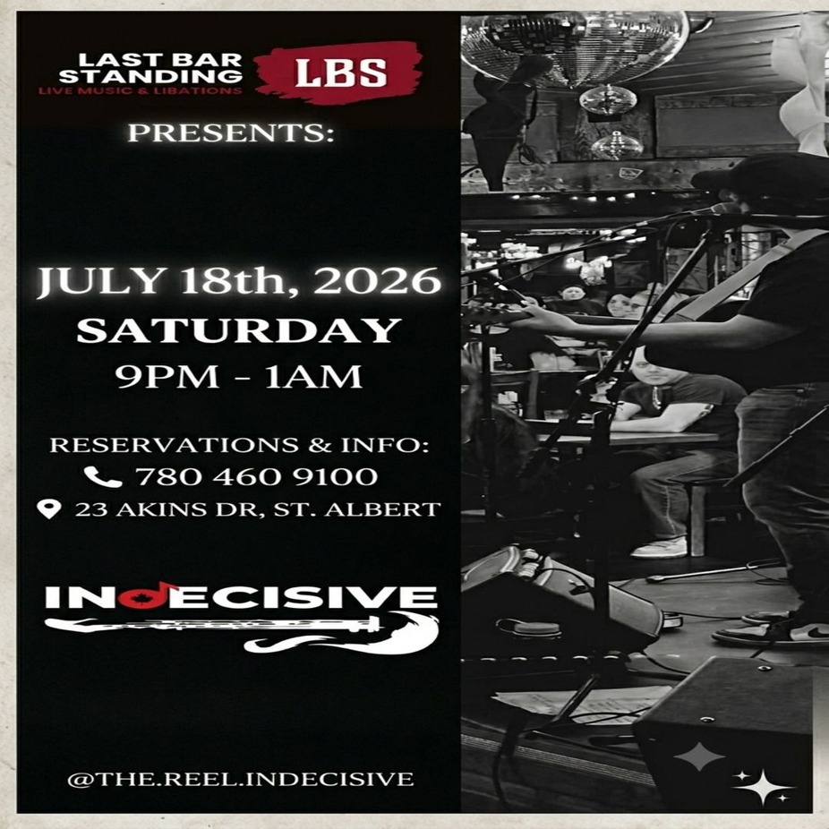 INDECISIVE event image from LB's Pub official events calendar