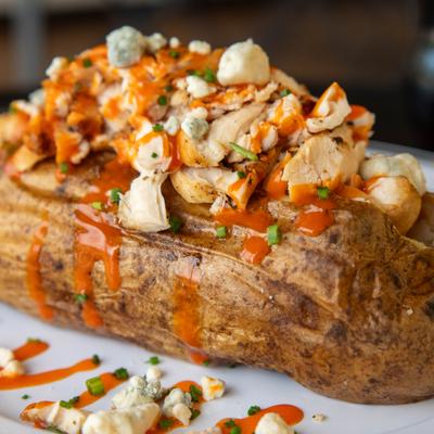 Buffalo chicken baked potato.