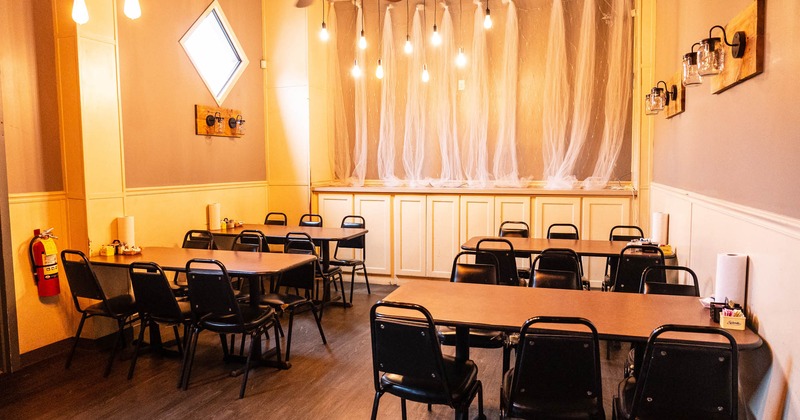 Interior, dining area