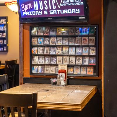 Brickside bar and grill interior.