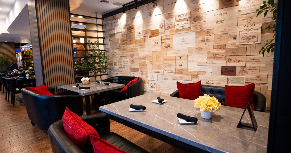 Restaurant interior, dining area