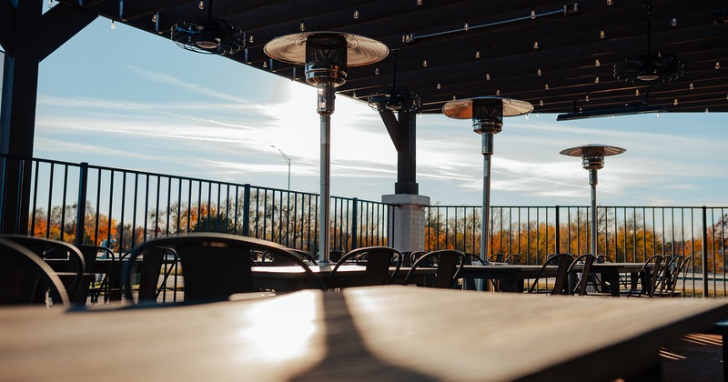 Outdoor seating area