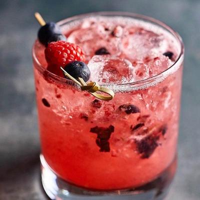 A frozen berry drink